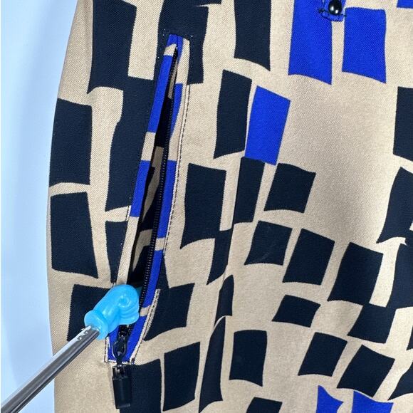 Jamie Sadock Capri Pants Geometric Print Performance Stretch 92302 Size 8 * Golf - Picture 4 of 12